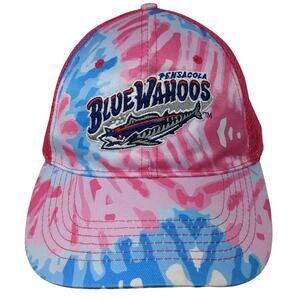 Pensacola Blue Wahoos Strapback Trucker Hat Multi One Size Mesh Back 6 Panel APC